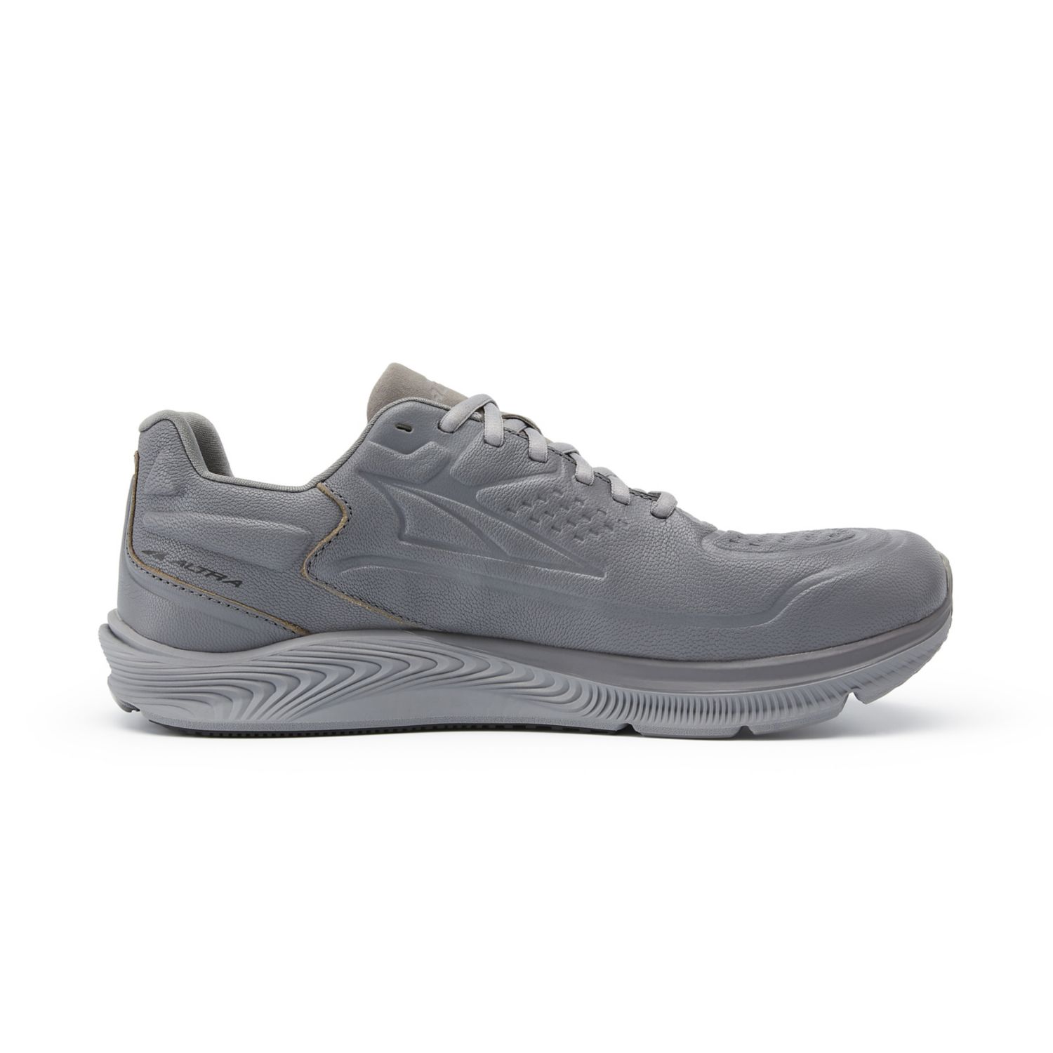 Altra Torin 5 Leather Men's Walking Shoes Grey | South Africa-92186349